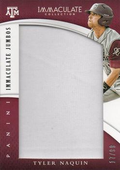 2015 Panini Immaculate Collection Collegiate - Immaculate Jumbos #85 Tyler Naquin Front