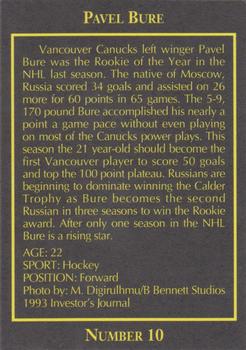 1993 The Investor's Journal #10 Pavel Bure Back