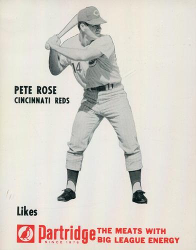 1968-70 Partridge Meats #NNO Pete Rose Front