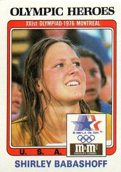 1983-84 Topps M&M's Olympic Heroes #1 Shirley Babashoff Front