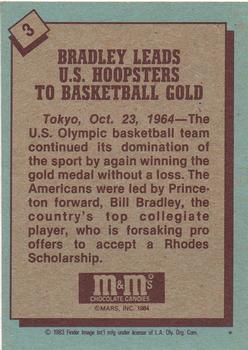 1983-84 Topps M&M's Olympic Heroes #3 Bill Bradley Back