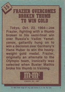 1983-84 Topps M&M's Olympic Heroes #15 Joe Frazier Back