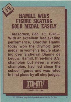 1983-84 Topps M&M's Olympic Heroes #19 Dorothy Hamill Back
