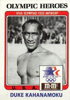 1983-84 Topps M&M's Olympic Heroes #22 Duke Kahanamoku Front
