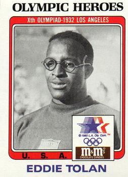 1983-84 Topps M&M's Olympic Heroes #39 Eddie Tolan Front