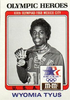 1983-84 Topps M&M's Olympic Heroes #41 Wyomia Tyus Front