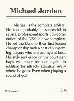 1992 Investor's Journal #14 Michael Jordan Back