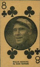 1927 Playing Card (W560) Reprint #NNO Bill Sherdel Front
