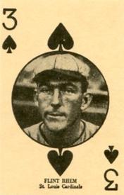 1927 Playing Card (W560) Reprint #NNO Flint Rhem Front