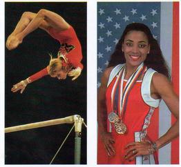1992 Brooke Bond Olympic Challenge (Double Cards) #21-22 Florence Griffith-Joyner / Olga Korbut Front