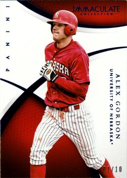 2015 Panini Immaculate Collection Collegiate - Blue #4 Alex Gordon Front