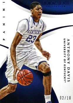 2015 Panini Immaculate Collection Collegiate - Blue #9 Anthony Davis Front