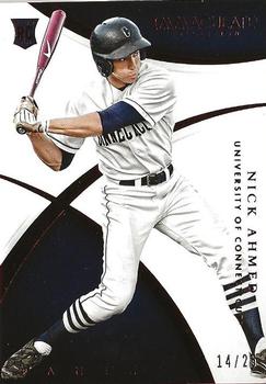 2015 Panini Immaculate Collection Collegiate - Red #180 Nick Ahmed Front
