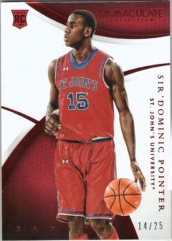 2015 Panini Immaculate Collection Collegiate - Red #200 Sir'Dominic Pointer Front