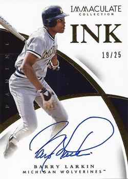 2015 Panini Immaculate Collection Collegiate - Immaculate INK #7 Barry Larkin Front
