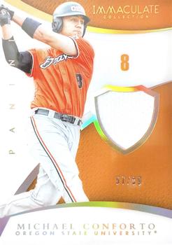 2015 Panini Immaculate Collection Collegiate - Immaculate Numbers Memorabilia #53 Michael Conforto Front