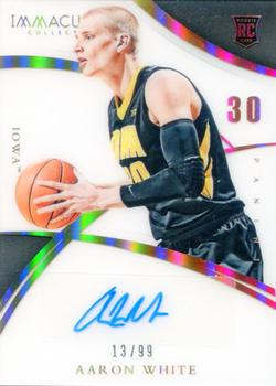 2015 Panini Immaculate Collection Collegiate - Immaculate Numbers Rookie Autographs #356 Aaron White Front
