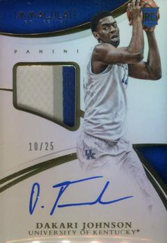 2015 Panini Immaculate Collection Collegiate - Immaculate Signature Patches Basketball #363 Dakari Johnson Front