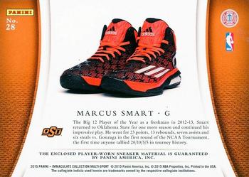 2015 Panini Immaculate Collection Collegiate - Immaculate Sneak Peek #28 Marcus Smart Back