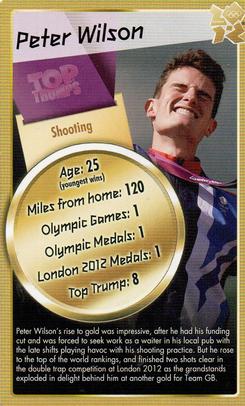 2012 Top Trumps Gold 30 Legends of London 2012 #NNO Peter Wilson Front