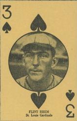 1927 Playing Cards (W560) #NNO Flint Rhem Front