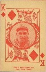 1927 Playing Cards (W560) #NNO Freddie Fitzsimmons Front
