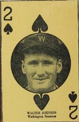 1927 Playing Cards (W560) #NNO Walter Johnson Front