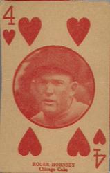 1927 Playing Cards (W560) #NNO Rogers Hornsby Front