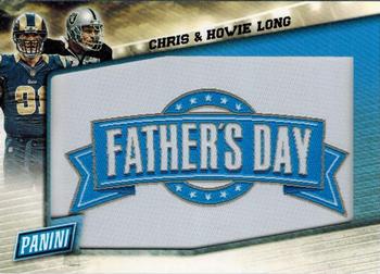 2015 Panini Father's Day - Father's Day Jumbo Patch #FD7 Chris Long /  Howie Long Front