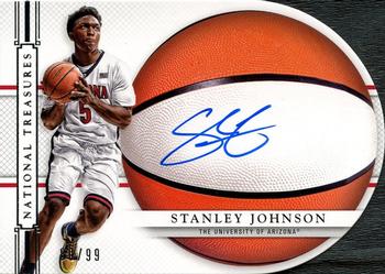2015 Panini National Treasures Collegiate - Basketball Signature Die Cuts #30 Stanley Johnson Front