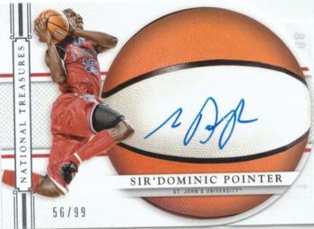 2015 Panini National Treasures Collegiate - Basketball Signature Die Cuts #27 Sir'Dominic Pointer Front