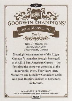 2016 Upper Deck Goodwin Champions #96 John Moonlight Back