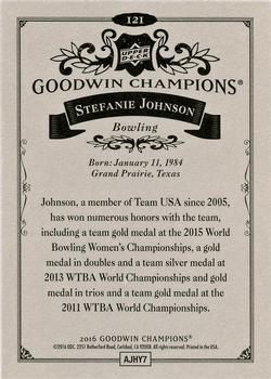 2016 Upper Deck Goodwin Champions #121 Stefanie Johnson Back