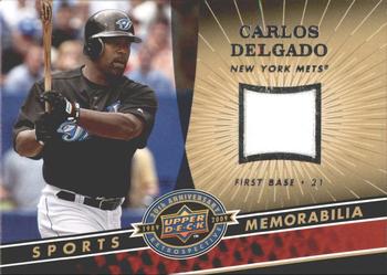 2009 Upper Deck 20th Anniversary - Sports Memorabilia #MLB-CD Carlos Delgado Front