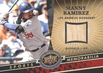 2009 Upper Deck 20th Anniversary - Sports Memorabilia #MLB-RA Manny Ramirez Front