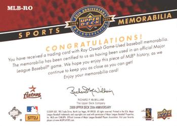 2009 Upper Deck 20th Anniversary - Sports Memorabilia #MLB-RO Roy Oswalt Back