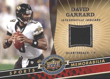 2009 Upper Deck 20th Anniversary - Sports Memorabilia #NFL-DG David Garrard Front