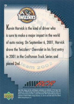 2002 Upper Deck Twizzlers #9 Kevin Harvick Back