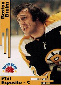 1992 SCD Football, Basketball & Hockey Collector Pocket Price Guide #8 Phil Esposito Front