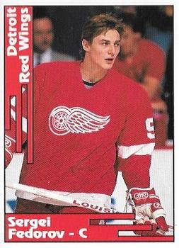 1992 SCD Football, Basketball & Hockey Collector Pocket Price Guide #30 Sergei Fedorov Front