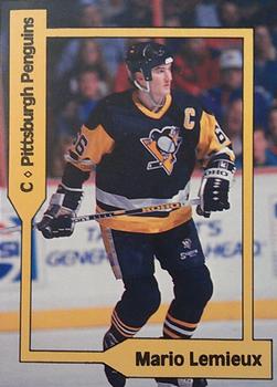 1991 SCD Sports Card Pocket Price Guide FB/BK/HK Collector #1 Mario Lemieux Front