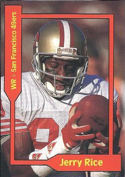 1991 SCD Sports Card Pocket Price Guide FB/BK/HK Collector #11 Jerry Rice Front