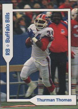 1991 SCD Sports Card Pocket Price Guide FB/BK/HK Collector #15 Thurman Thomas Front