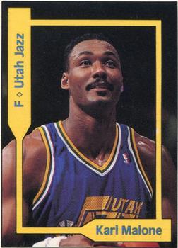 1991 SCD Sports Card Pocket Price Guide FB/BK/HK Collector #24 Karl Malone Front