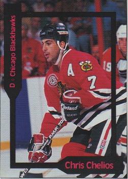 1991 SCD Sports Card Pocket Price Guide FB/BK/HK Collector #45 Chris Chelios Front