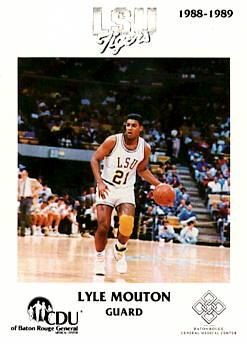1988-89 LSU Tigers #6 Lyle Mouton Front