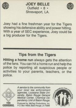 1985-86 LSU Tigers #1 Joey Belle Back