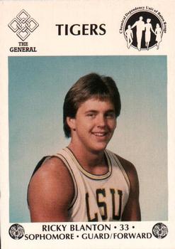 1985-86 LSU Tigers #3 Ricky Blanton Front