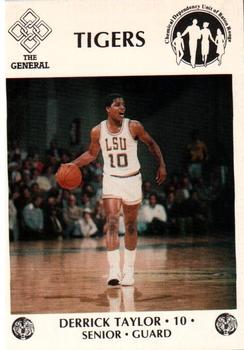 1985-86 LSU Tigers #12 Derrick Taylor Front