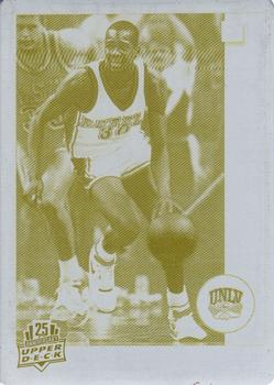 2014 Upper Deck 25th Anniversary - Printing Plates Yellow #72 Stacey Augmon Front